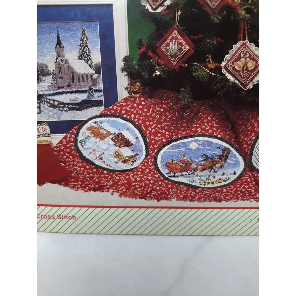 1993 Cross My Heart Cross Stitch Booklet CSB-87 A Candy Cane Christmas